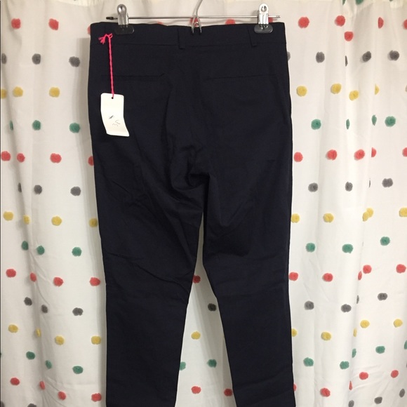 See by Chloe Navy Cigarette Leg Trousers - Picture 4 of 7